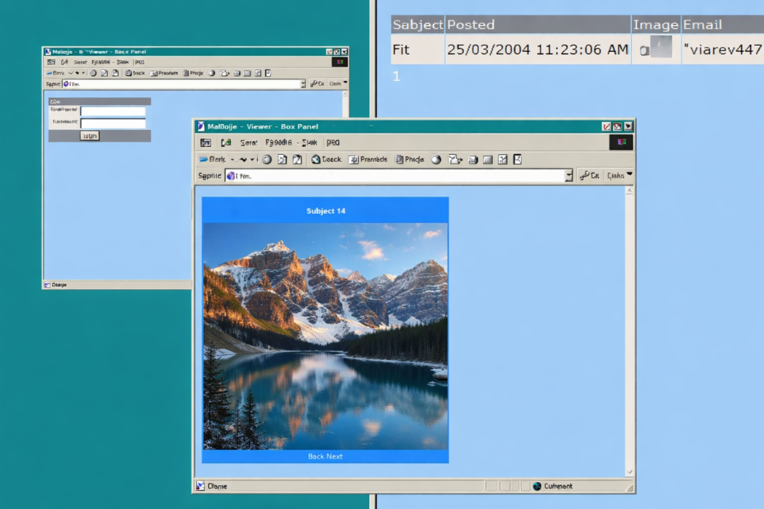 example of the web app in action