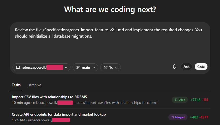 codex standard packages
