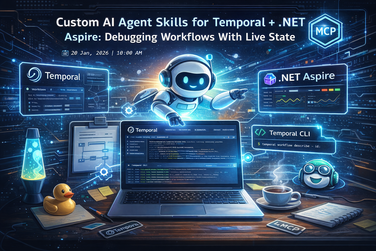 Header image: Temporal + Aspire + Copilot agent skills